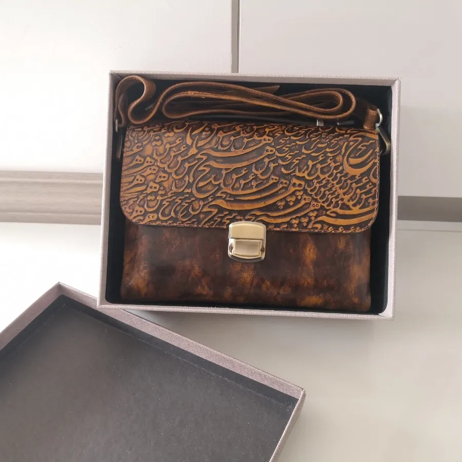کیف دوشی چرم طبیعی
