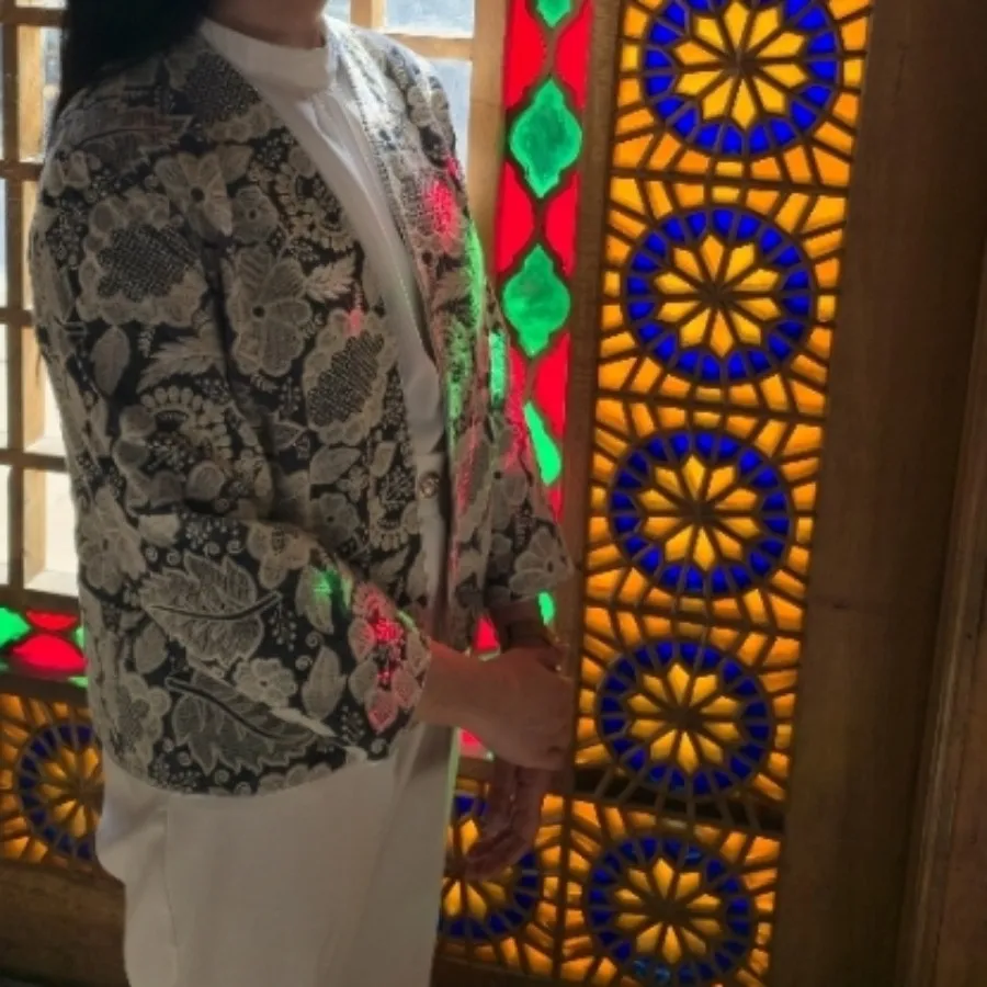 کت تک مخمل سوزن دوزی