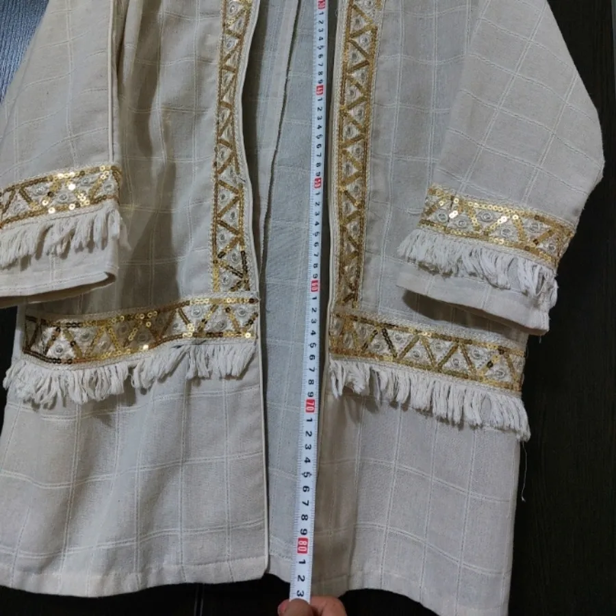 مانتو مدرن کارشده کرم