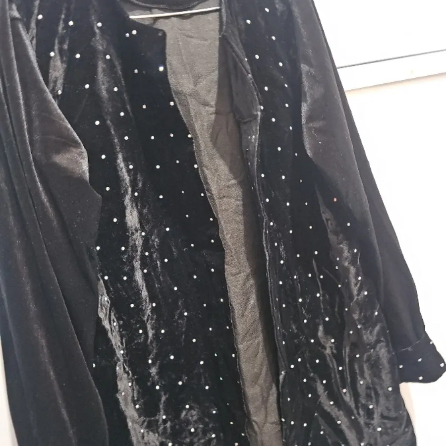 مانتو مخمل نگینی