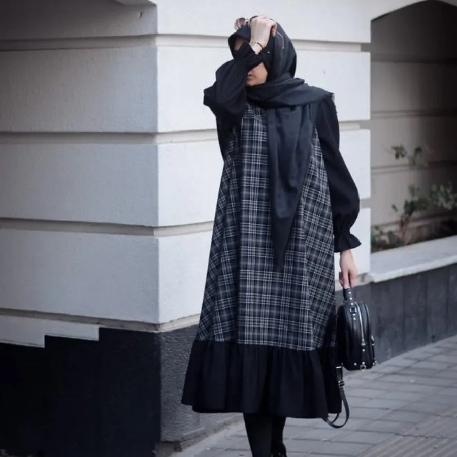 مانتو چهارخونه سایز 44ـ46