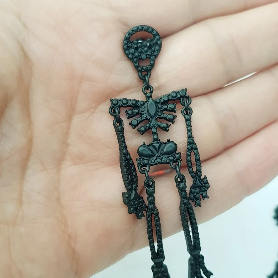 گوشواره اسکلتی هالووینی