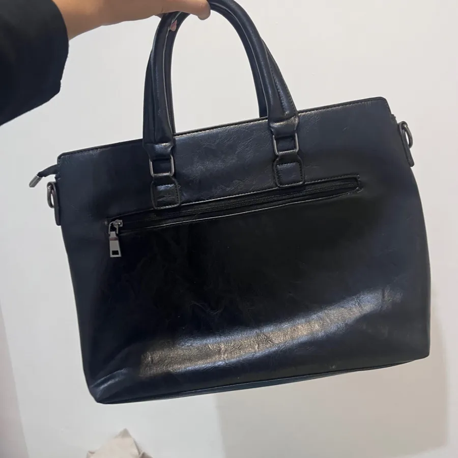 کیف چرم مشکی اداری