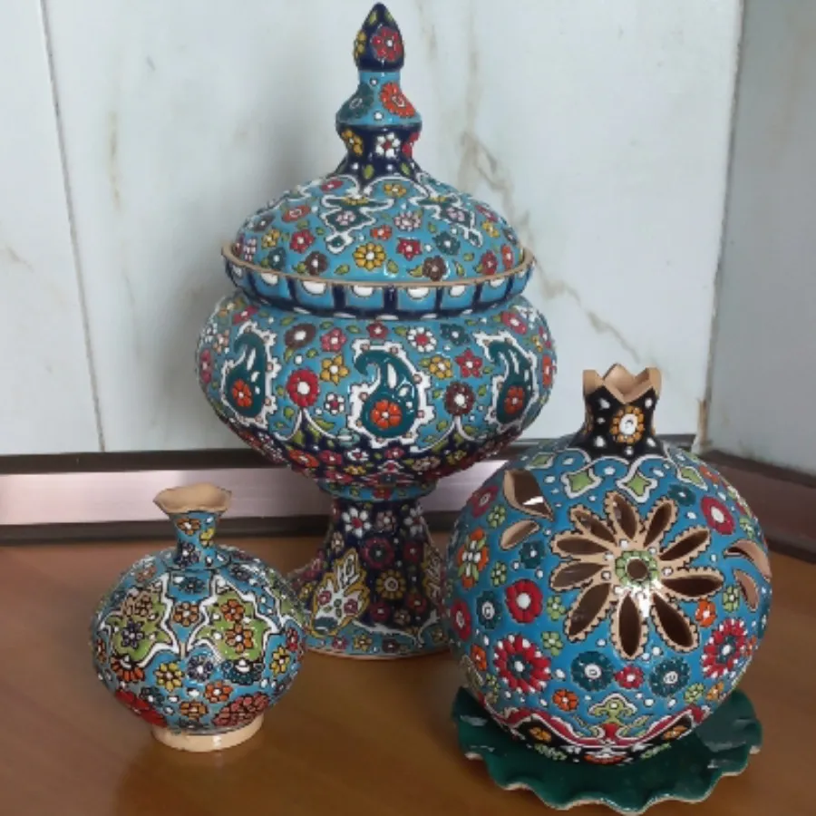 شکلات خوری سفالی میناکاری