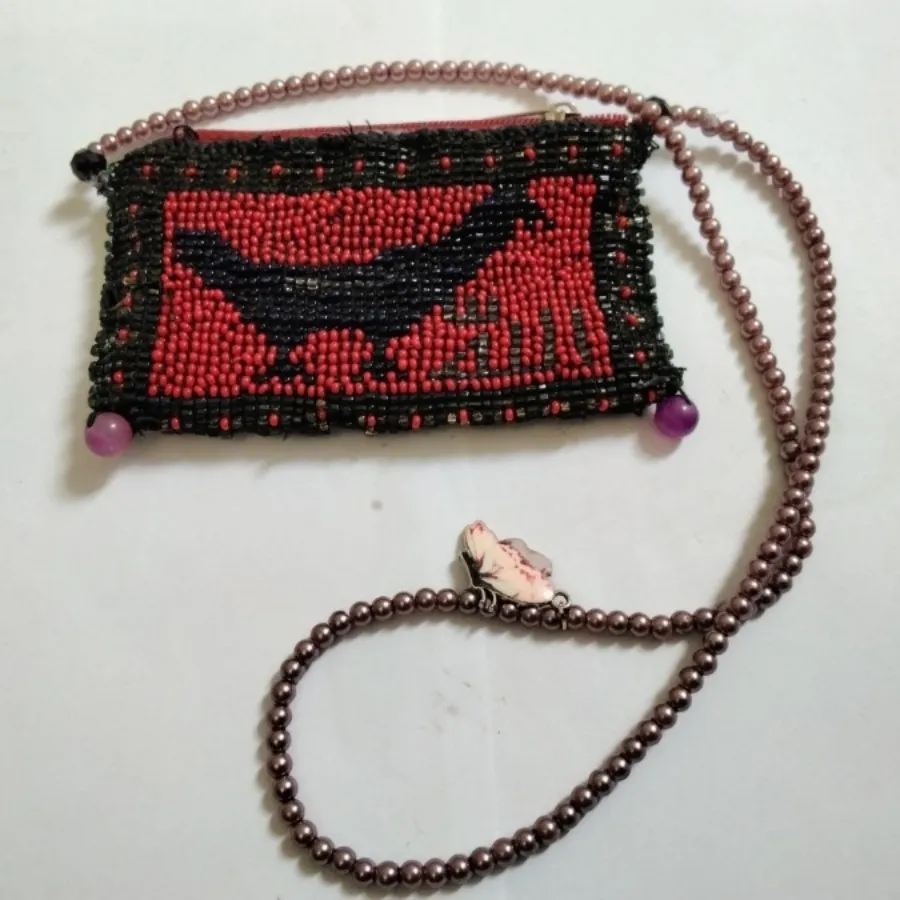 کیف سکه منجوق دوزی قدیمی