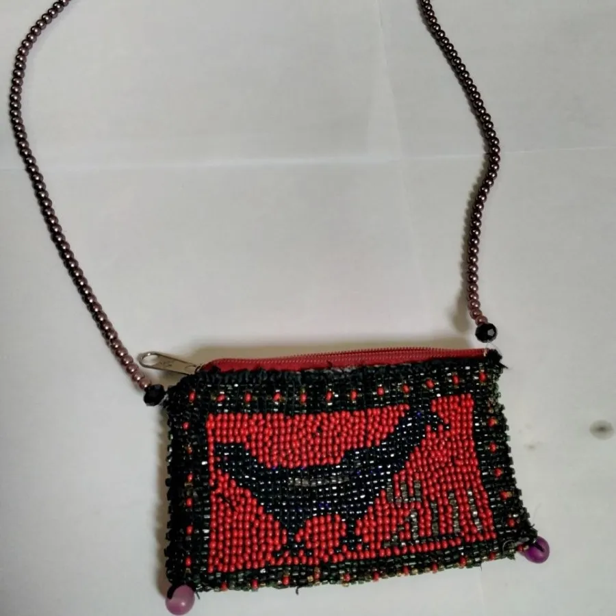کیف سکه منجوق دوزی قدیمی