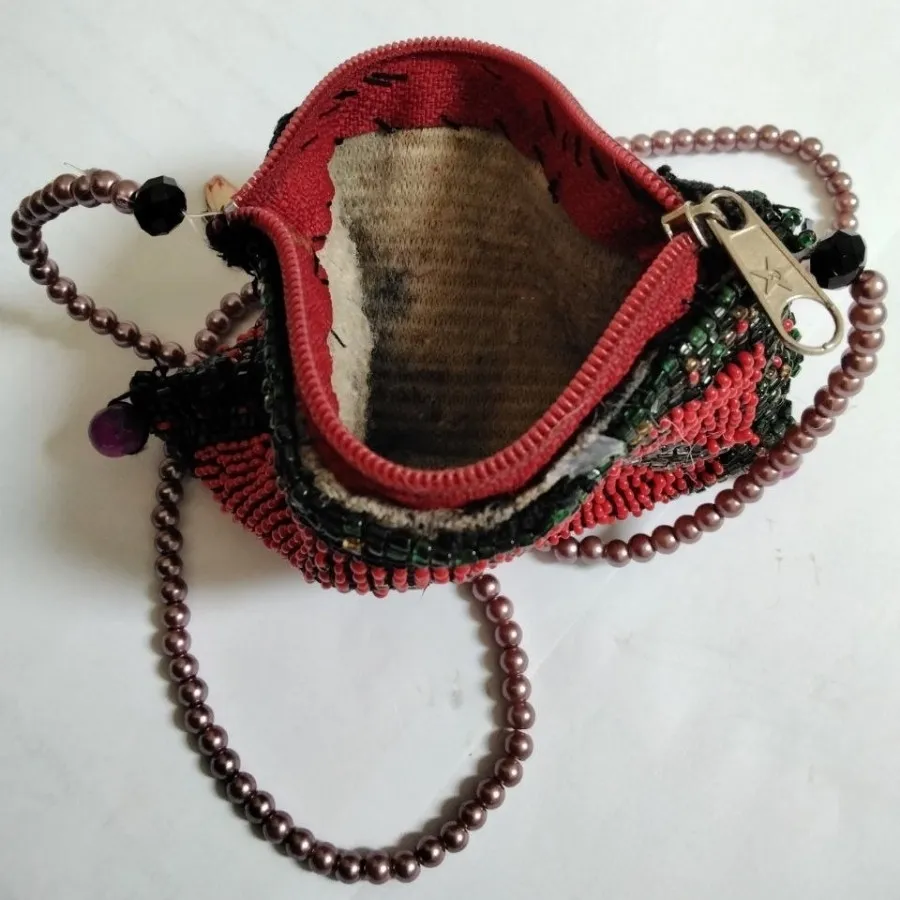 کیف سکه منجوق دوزی قدیمی
