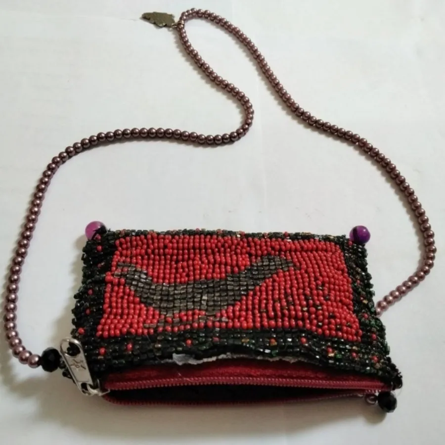 کیف سکه منجوق دوزی قدیمی