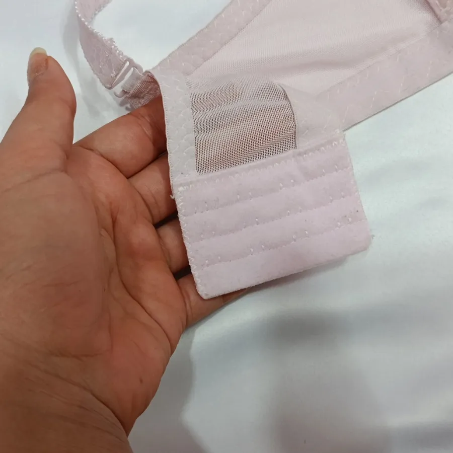 سوتین اسفنجی صورتی گلدوزی