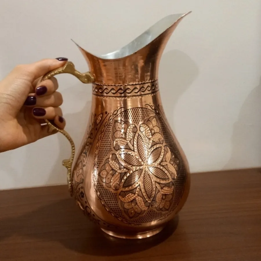 پارچ الماس تراش مس