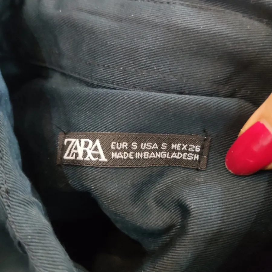 شومیز ضخیم Zara اورجینال
