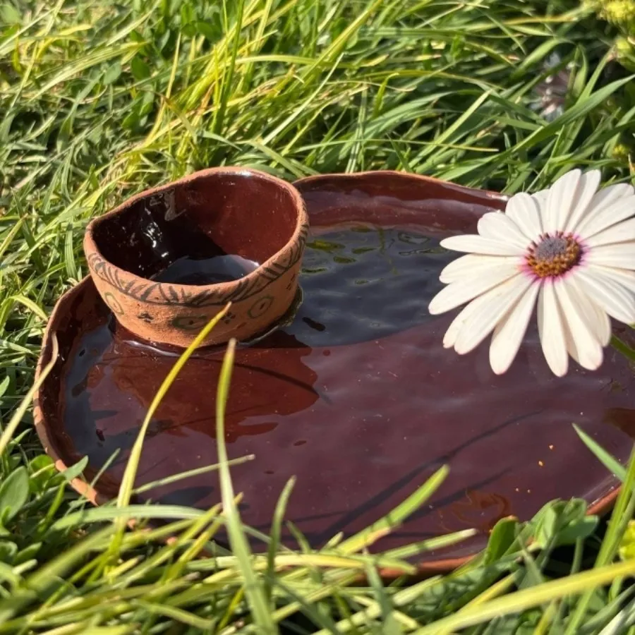 مزه خوری سفالی دست ساز