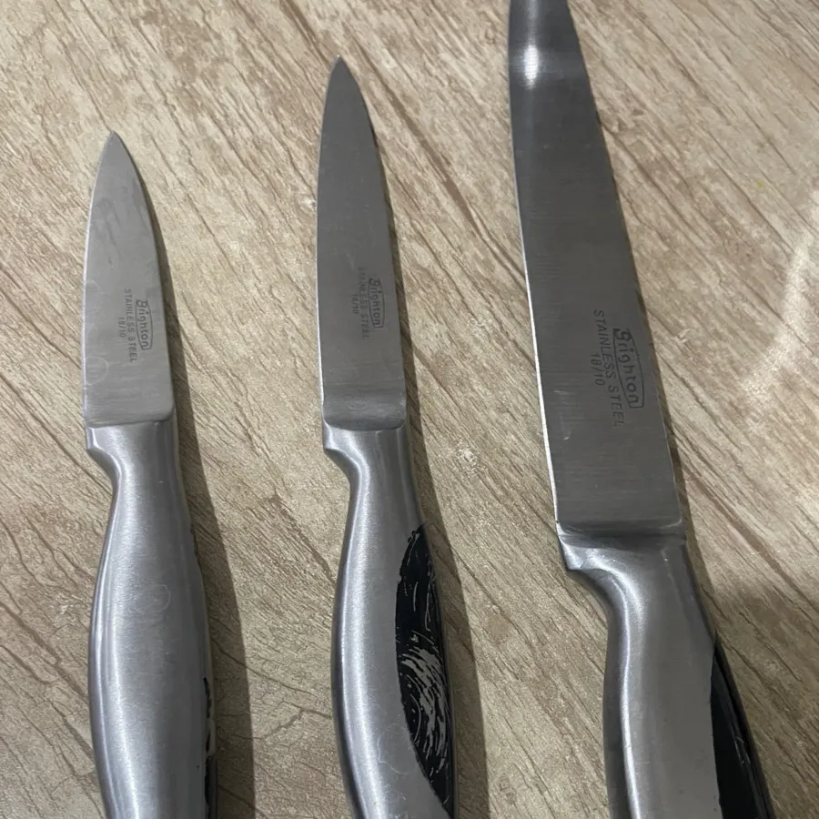 سه عدد چاقو استیل