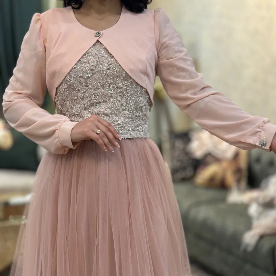 پیراهن مجلسی گلبهی