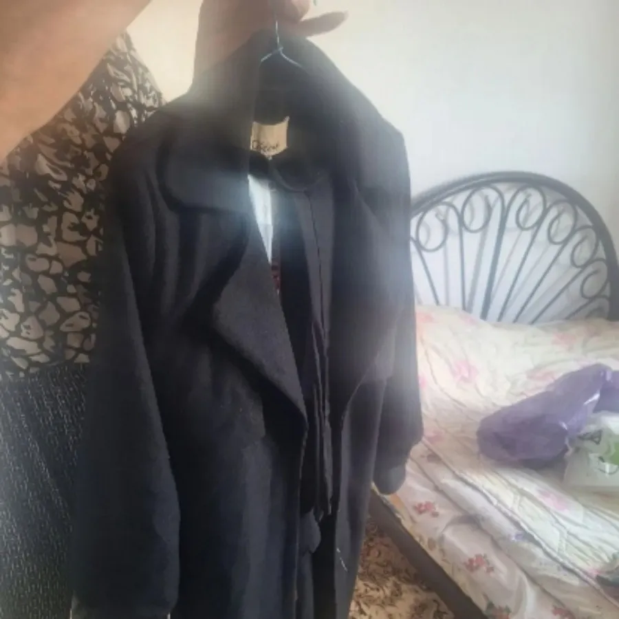 پالتو مشکی بلند سایز 38