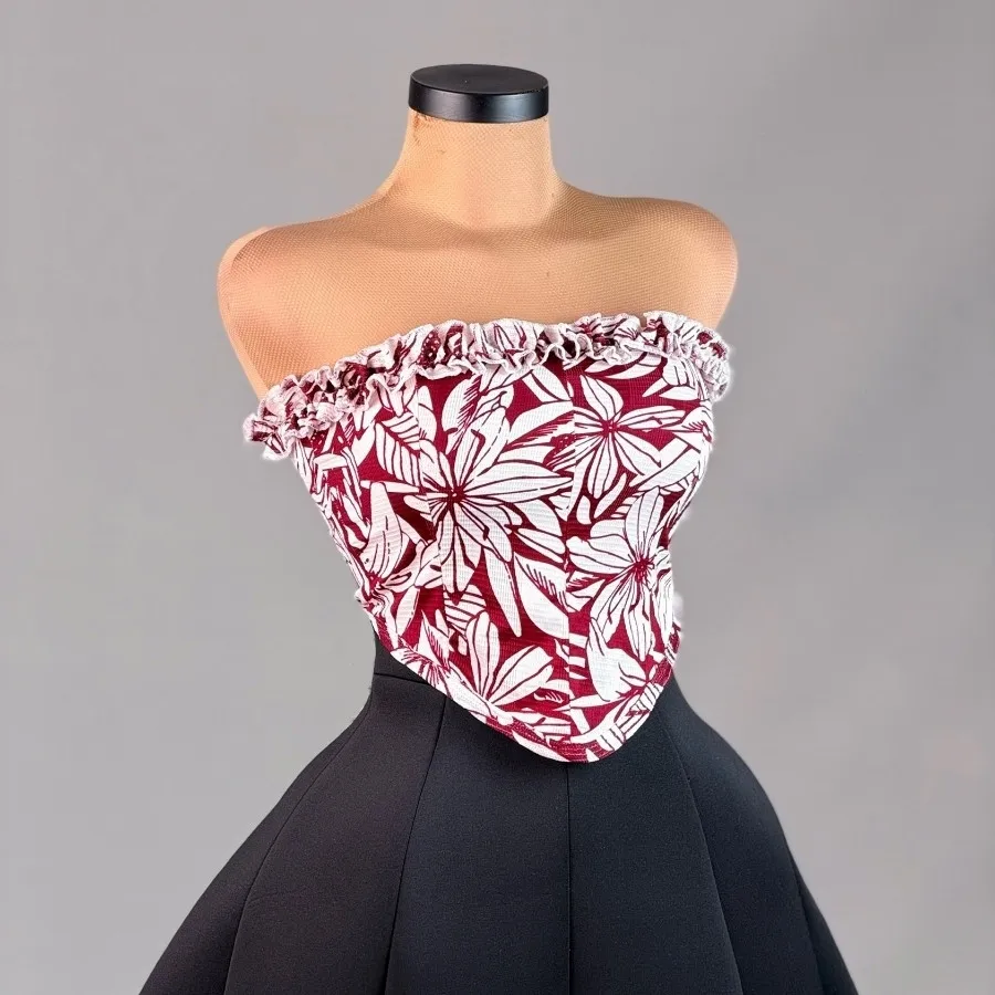 کراپ تاپ دکلته فری سایز