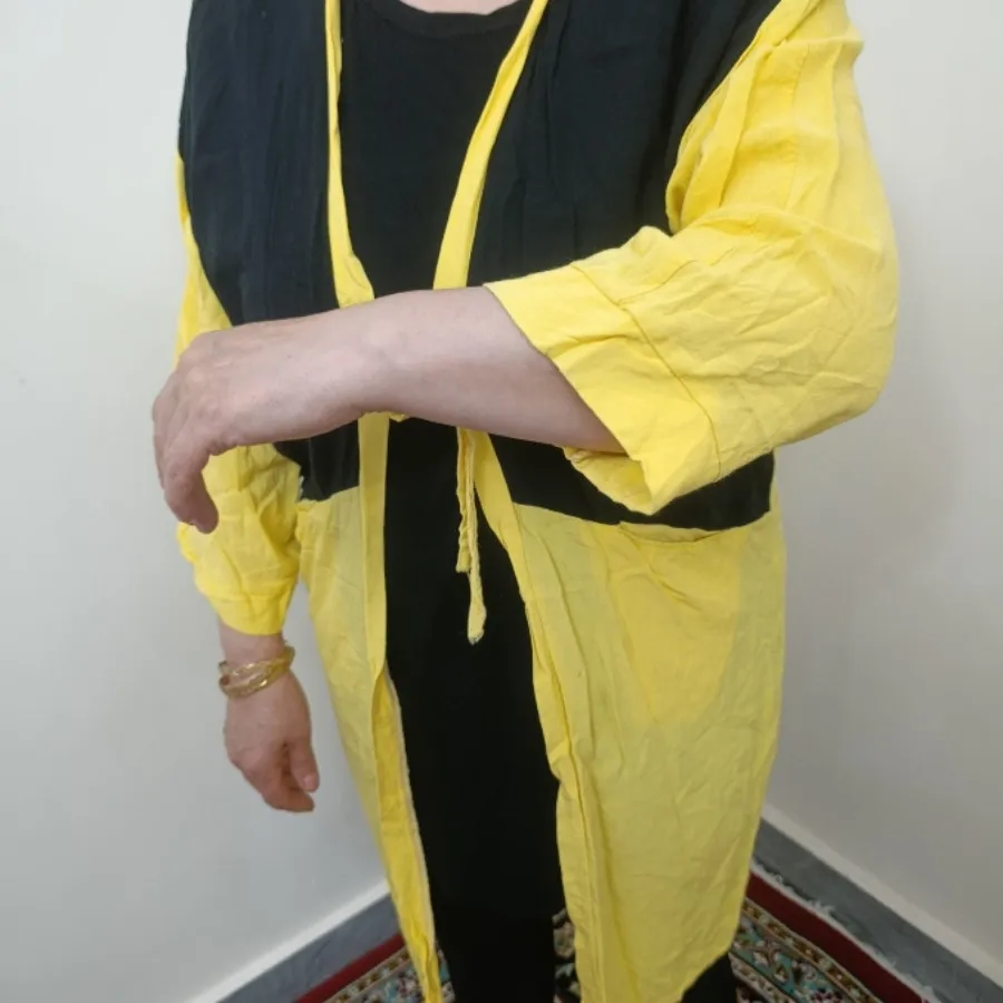 مانتو نخی آستین کیمونو