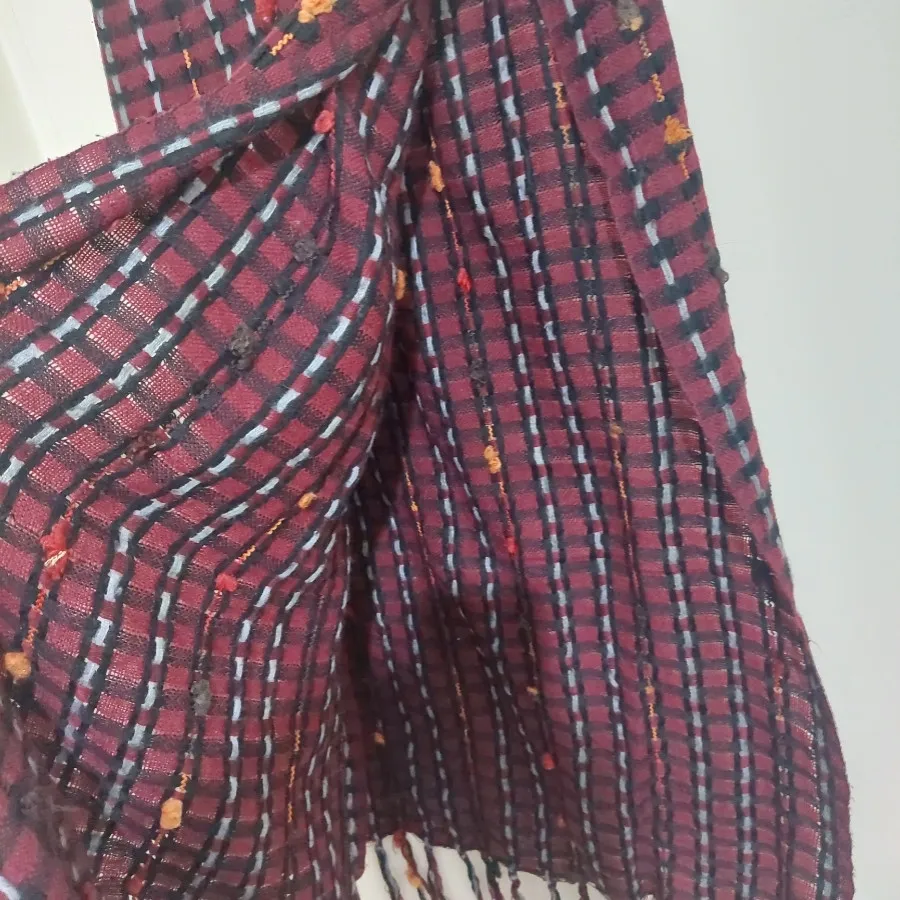 شال پشمی بزرگ طرحدار