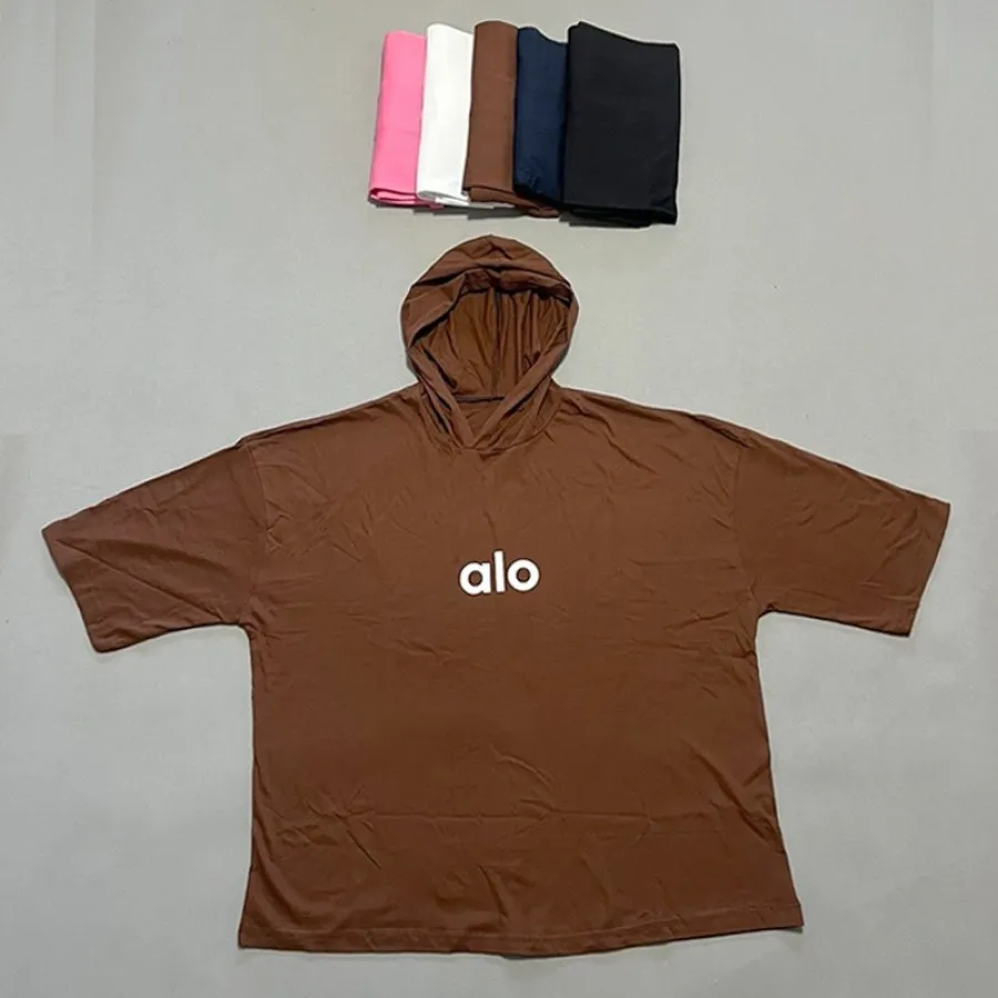 تیشرت باکسی کلاهدار ALO