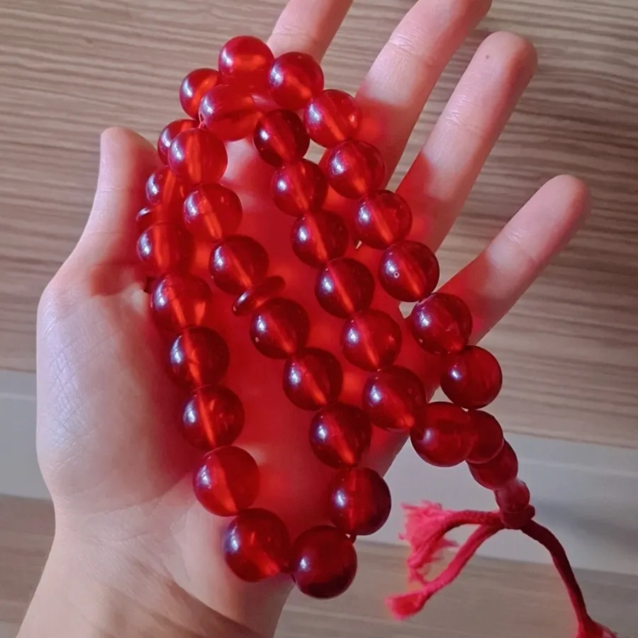 تسبیح کهربای دانه پادشاهی