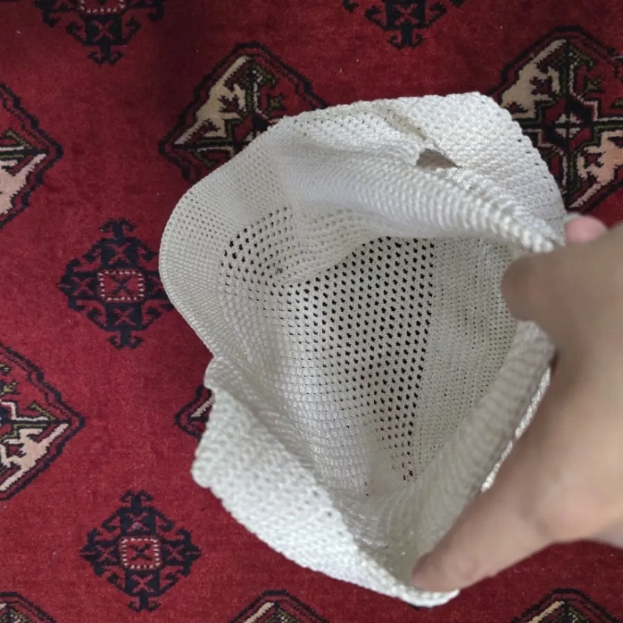 کیف مکرومه سفید