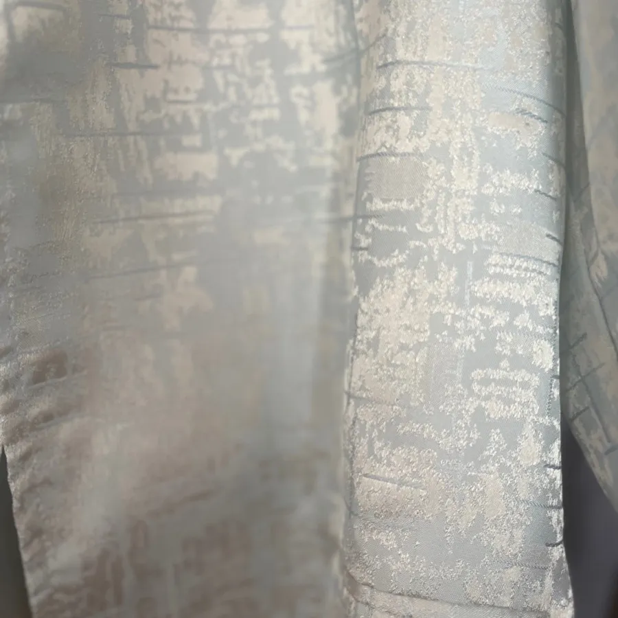 مانتو ژاکارد آبی