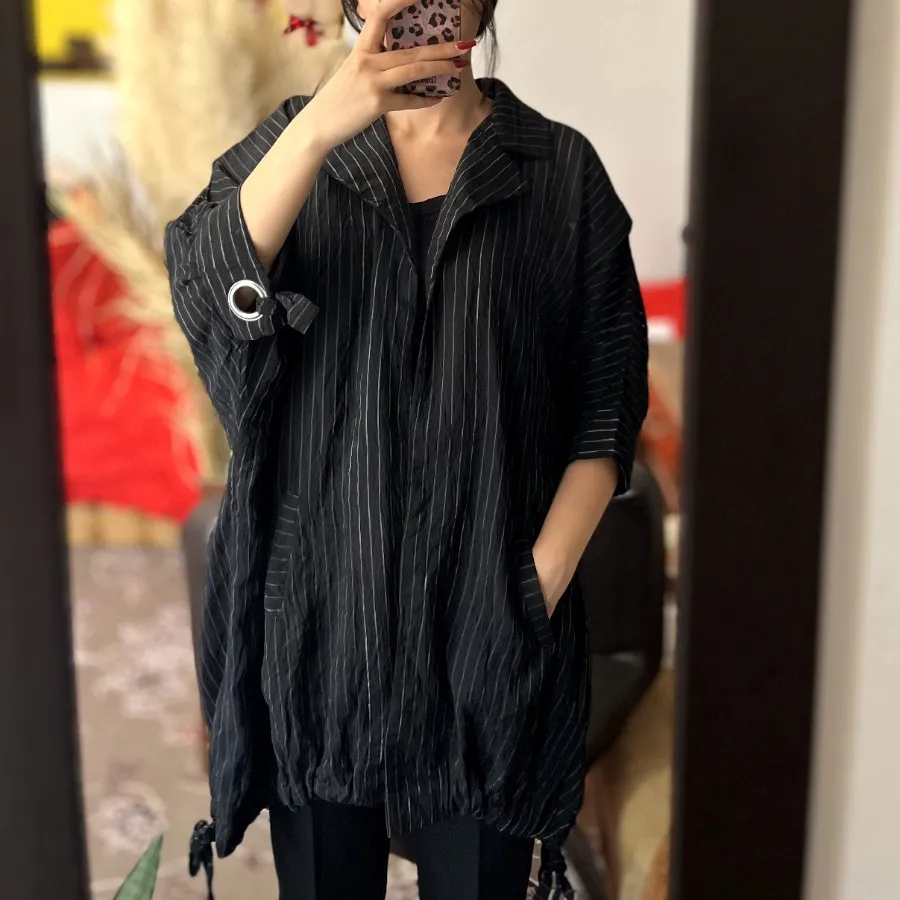 مانتو مشکی کیمونو
