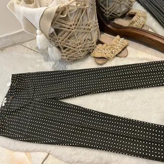 شلوار پا چه ای طرح دار