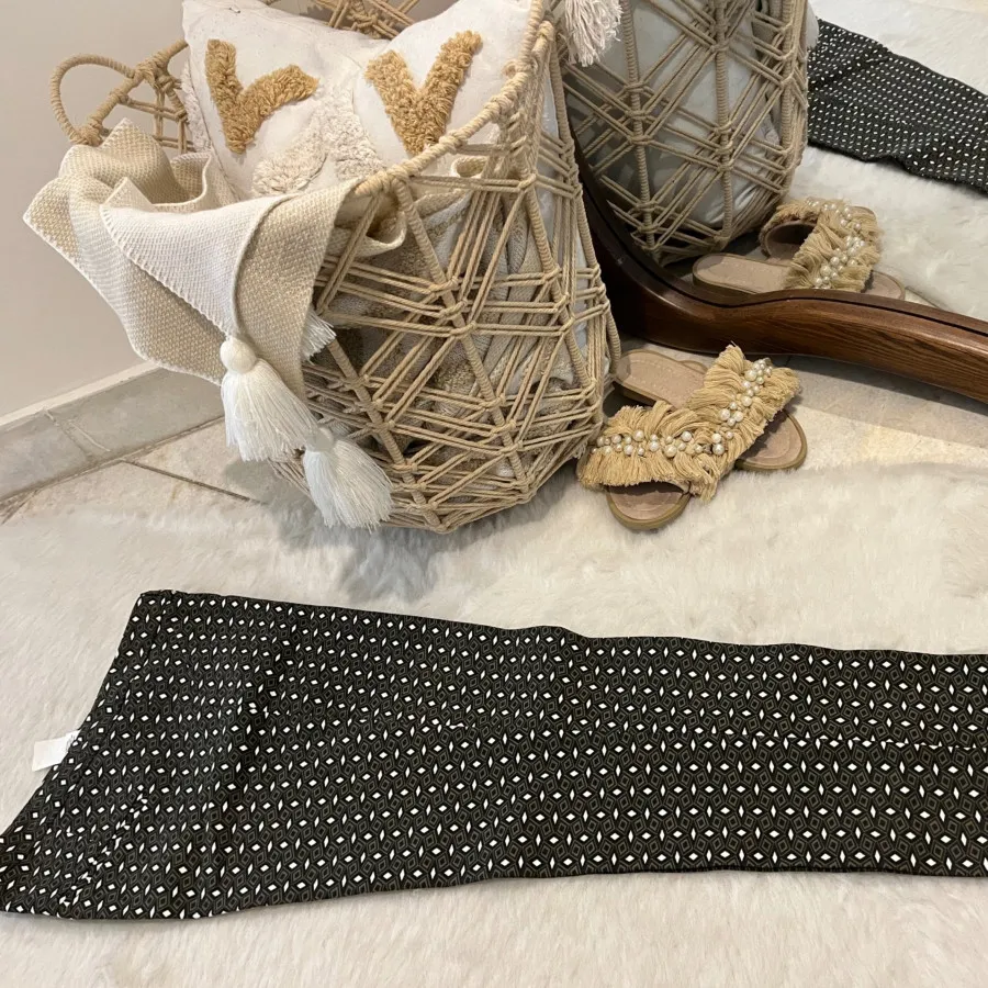 شلوار پا چه ای طرح دار