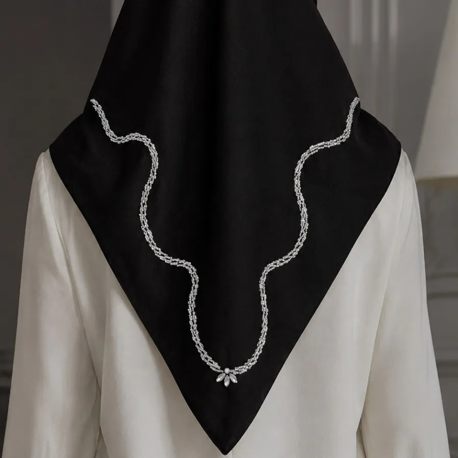 روسری  جواهردوزی