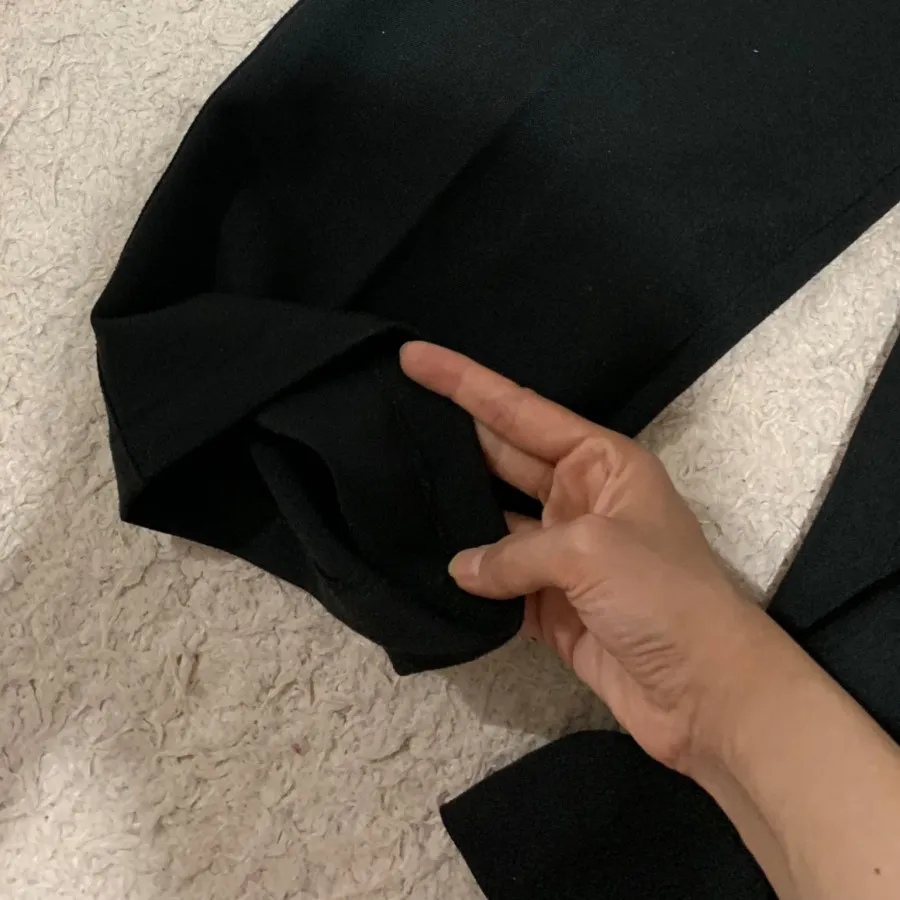شلوار مشکی پارچه ای