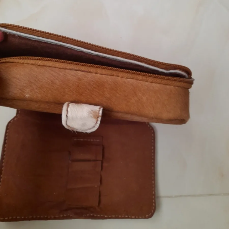 ست کیف چرم طبیعی دستدوز