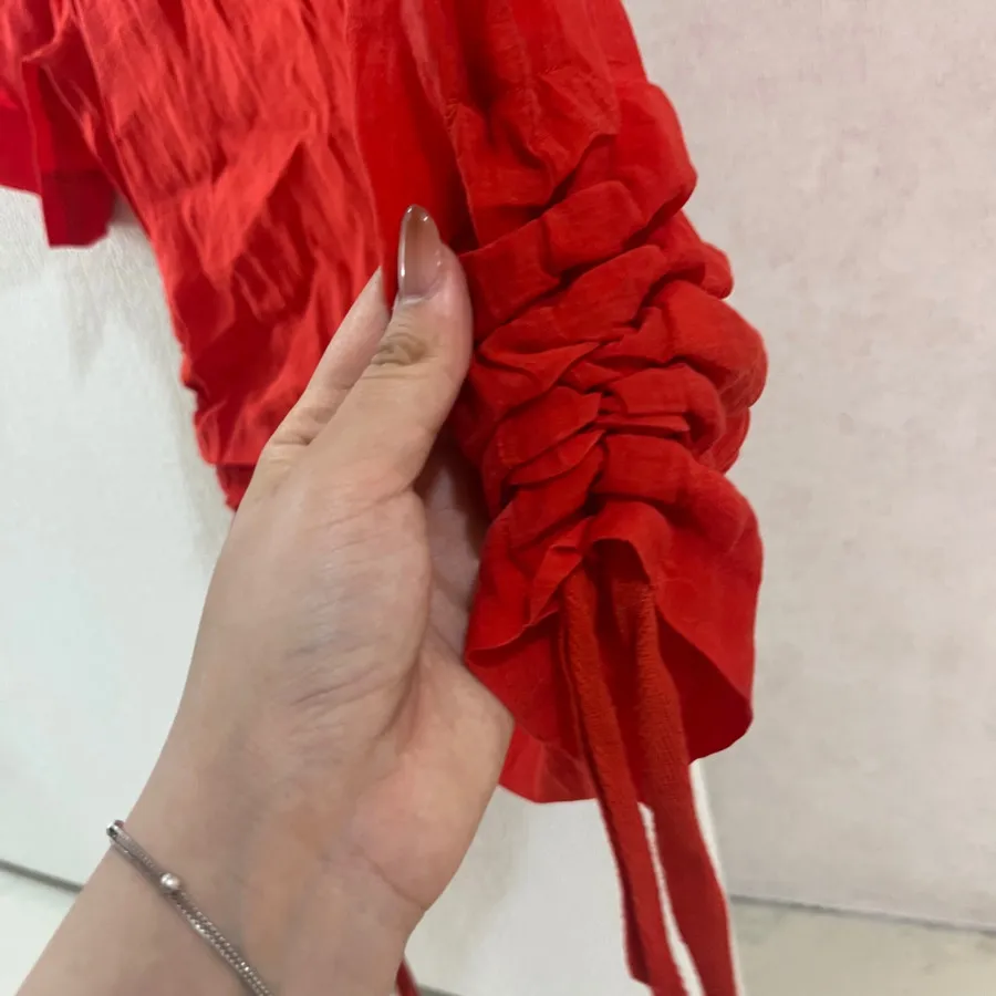 شومیز گوجه ای اچ اند ام