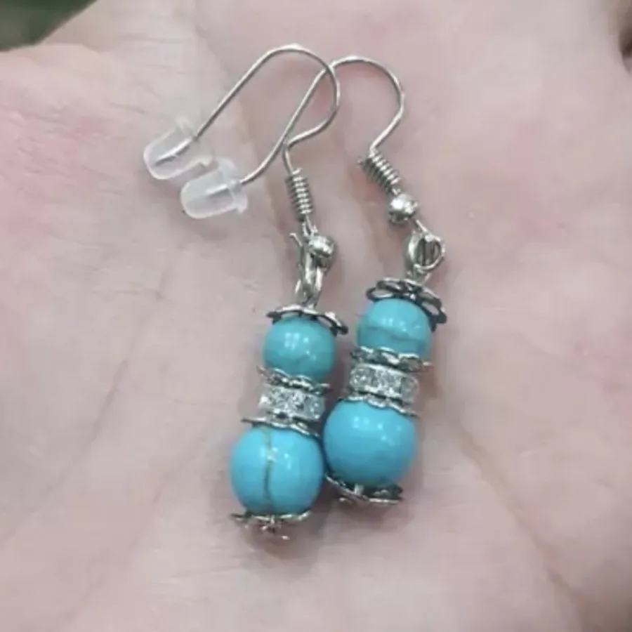 گوشواره ترمه سنگی