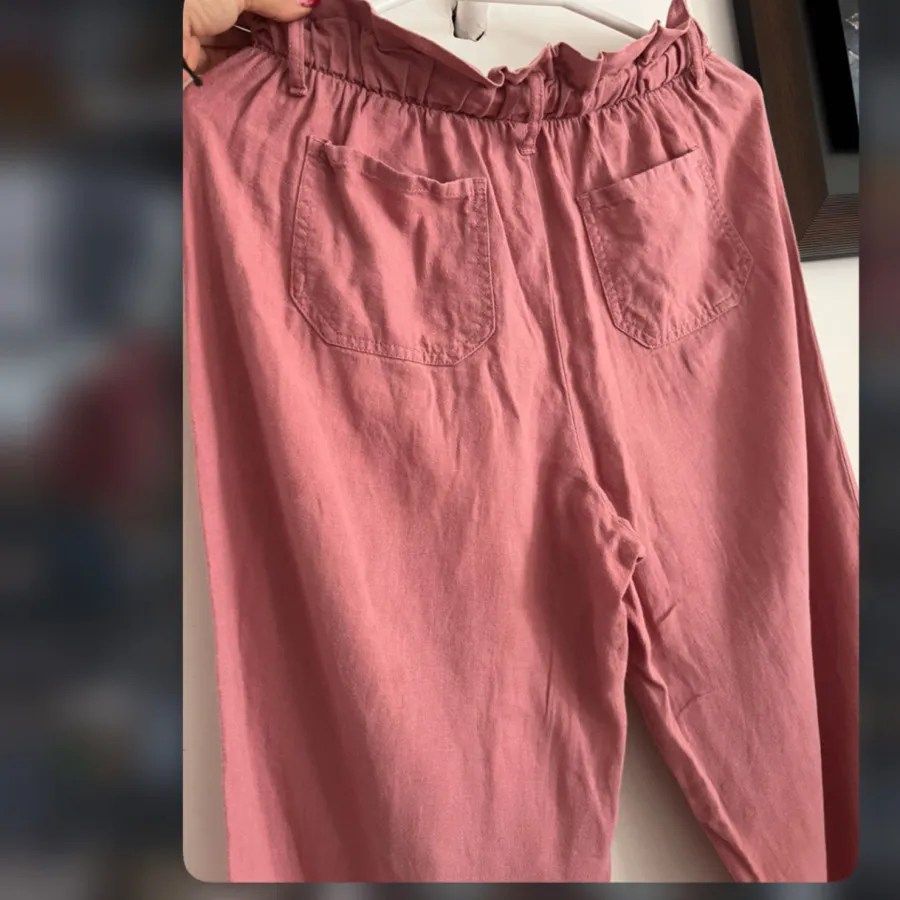 شلوار لینن بگ دمپا کات