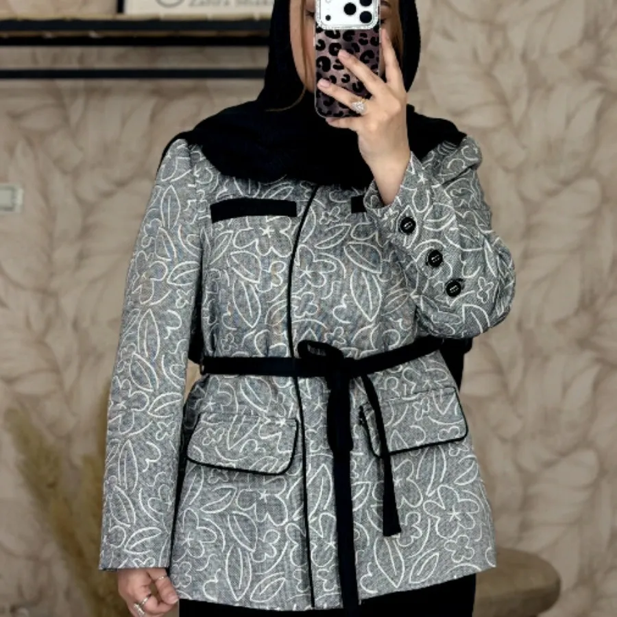 کت ژاکارد پنبه