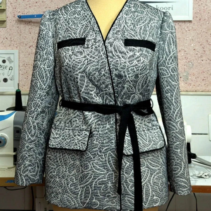 کت ژاکارد پنبه