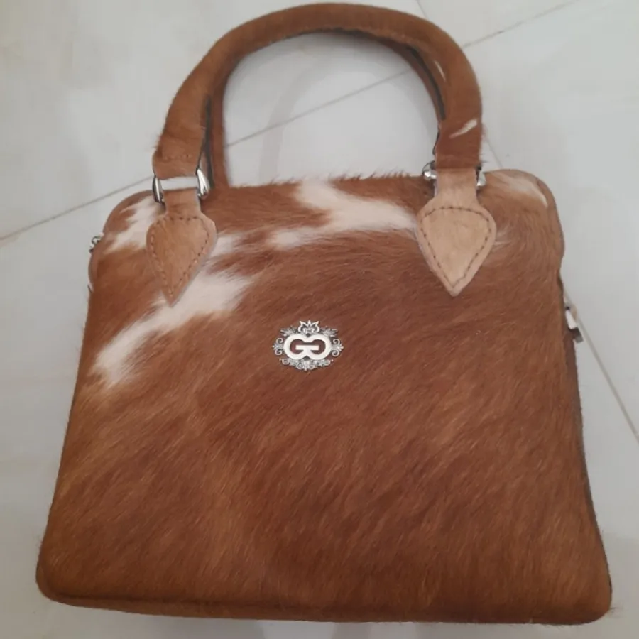 کیف چرم طبیعی دستدوز بزرگ