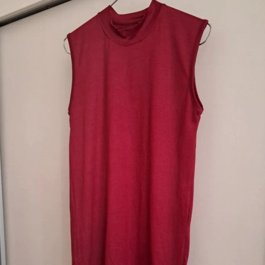 تونیک sleeveless زرشکی
