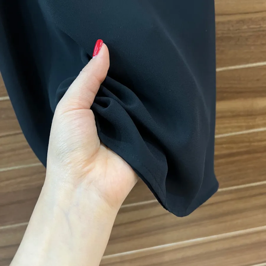 تاپ حریر مشکی