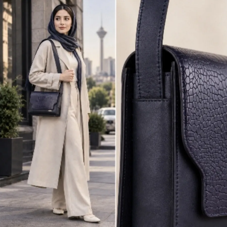 کیف چرم طبیعی برند یلسان