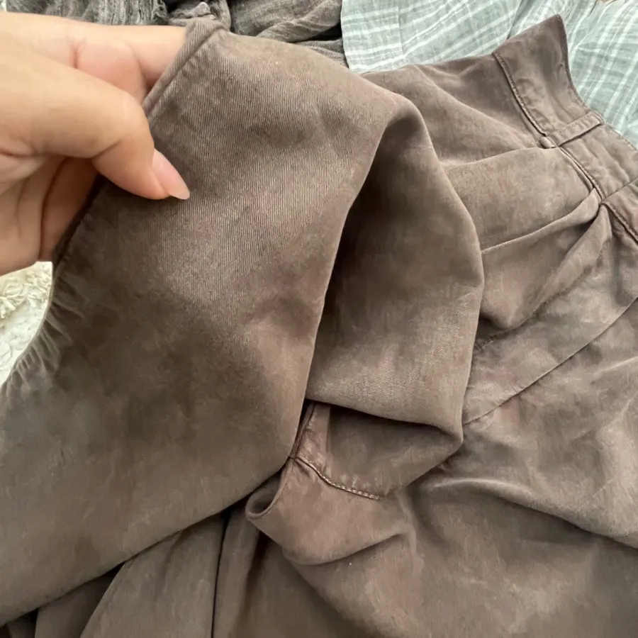 شلوار سیلک نسکافه ای