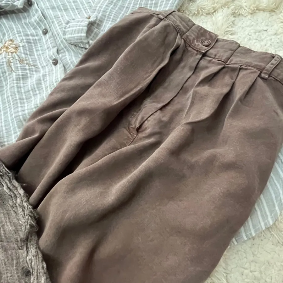 شلوار سیلک نسکافه ای
