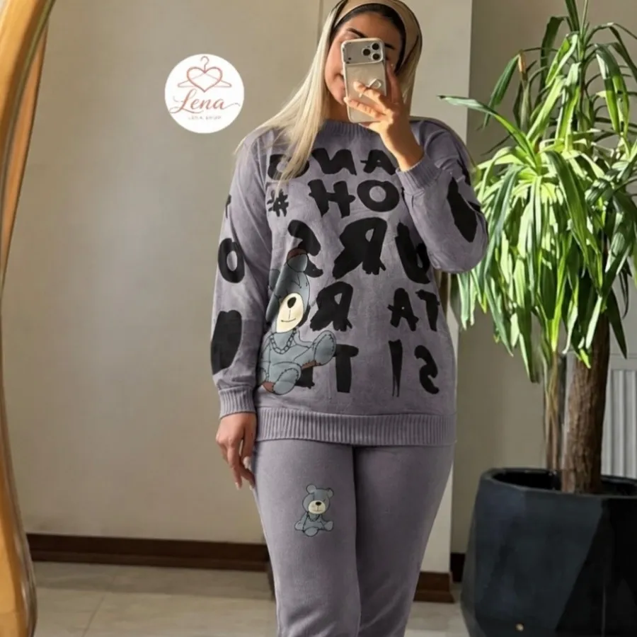 ست بلوز شلوار دخترانه تدی