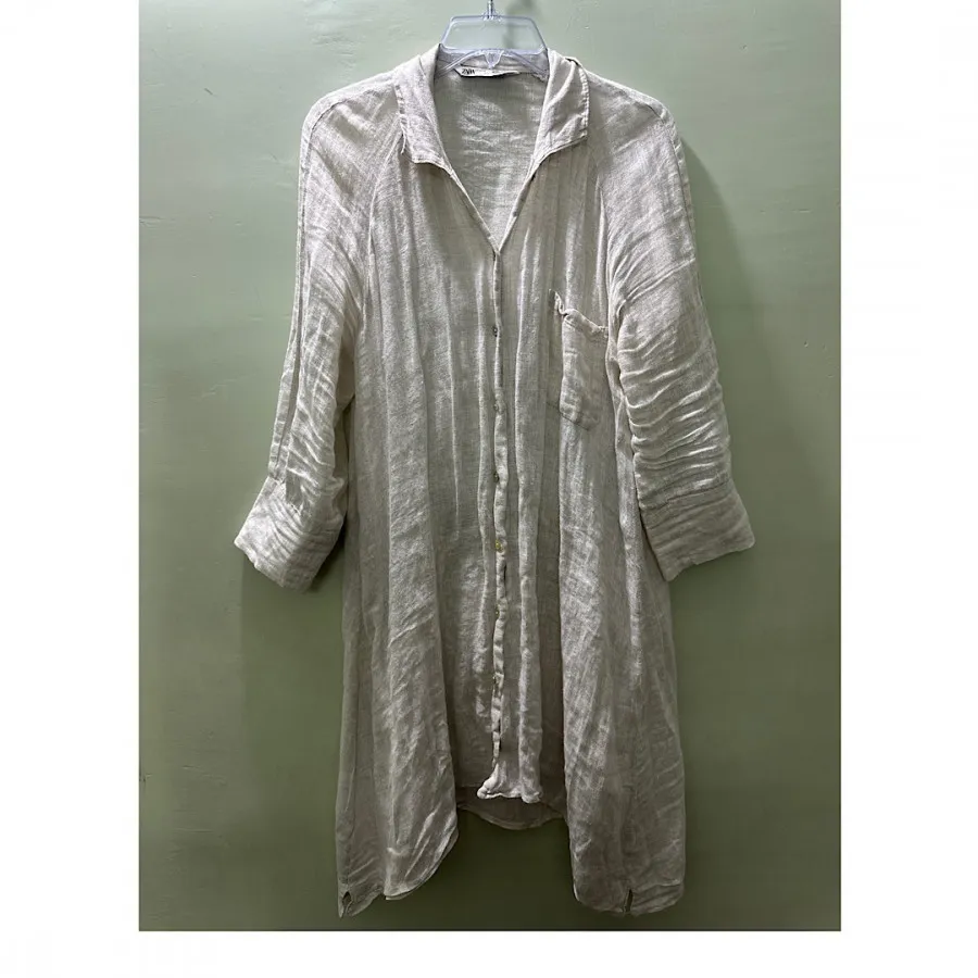 مانتو رویی‌لینن زارا zara