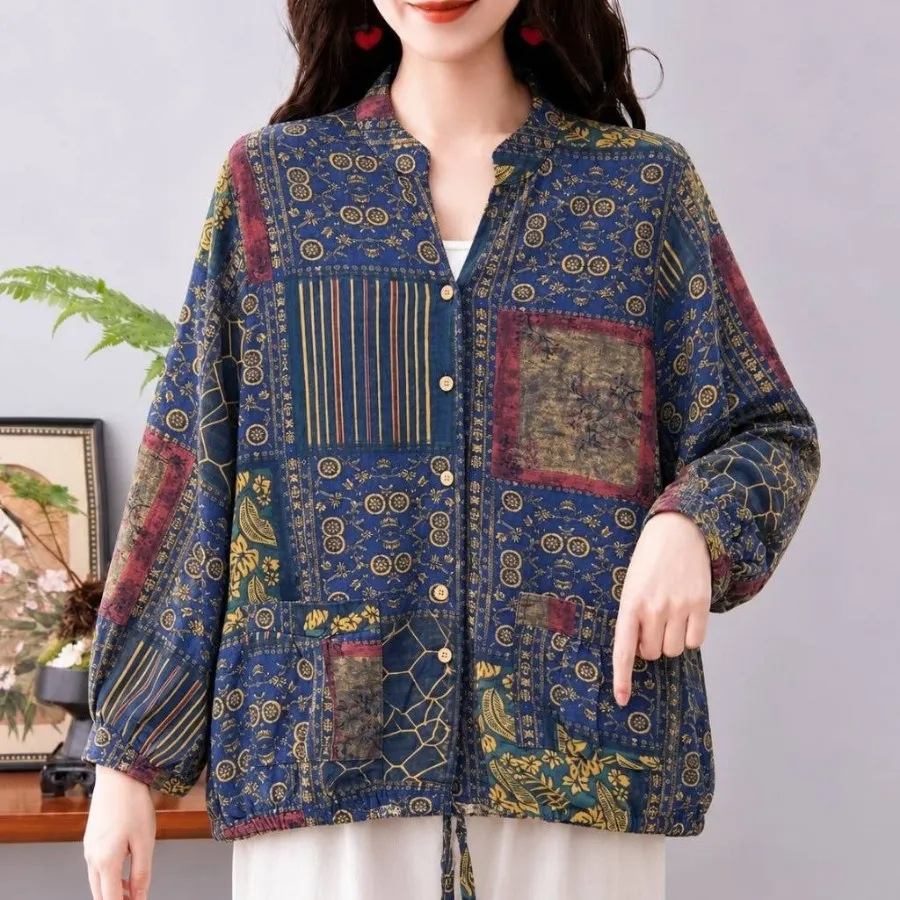 شومیز جنس لنین کنفی پاییز