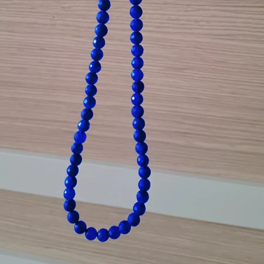 گردنی سنگ عقیق آبی کبود