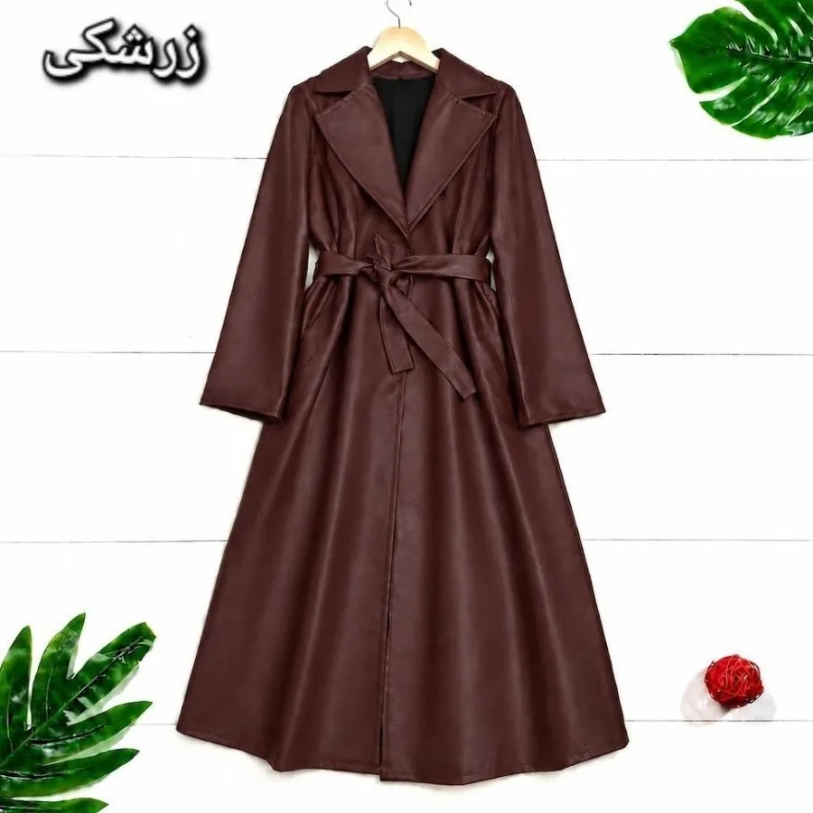 مانتو چرم پاییزی ال