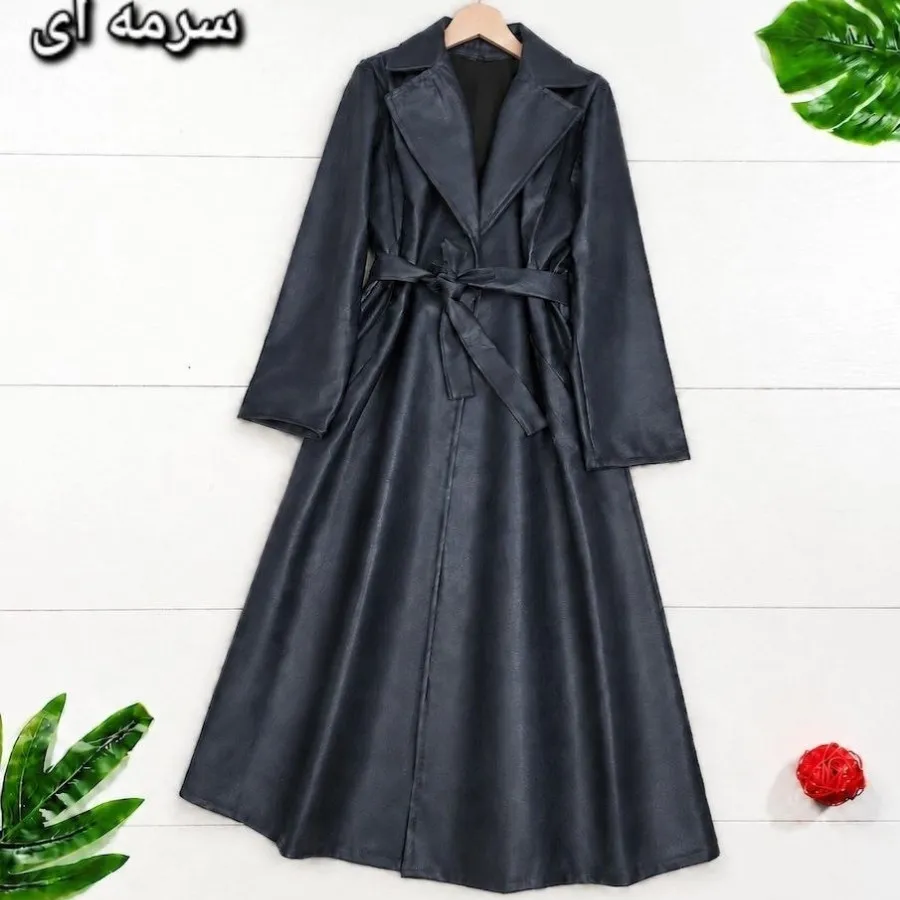 مانتو چرم پاییزی ال