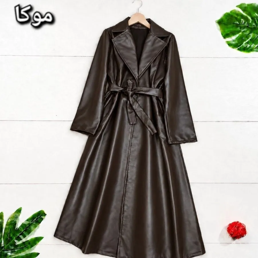 مانتو چرم پاییزی ال